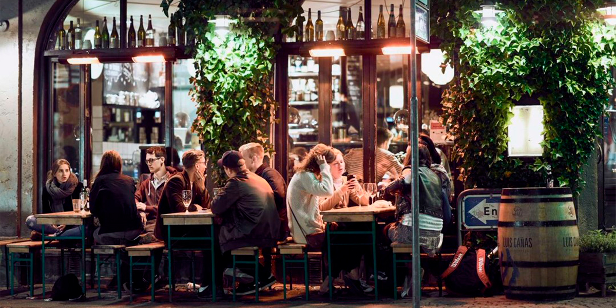 Youngsters enjoys the city life in central Denmark